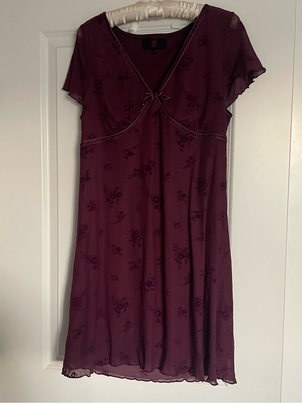 purple mini fairystyle dress, new without tags
